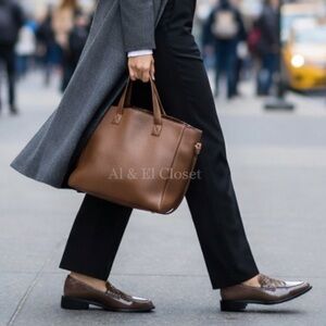 Sarto by Franco Sarto A-Eden Studs Loafers Brown Patent Women’s Shoes 8M NWB